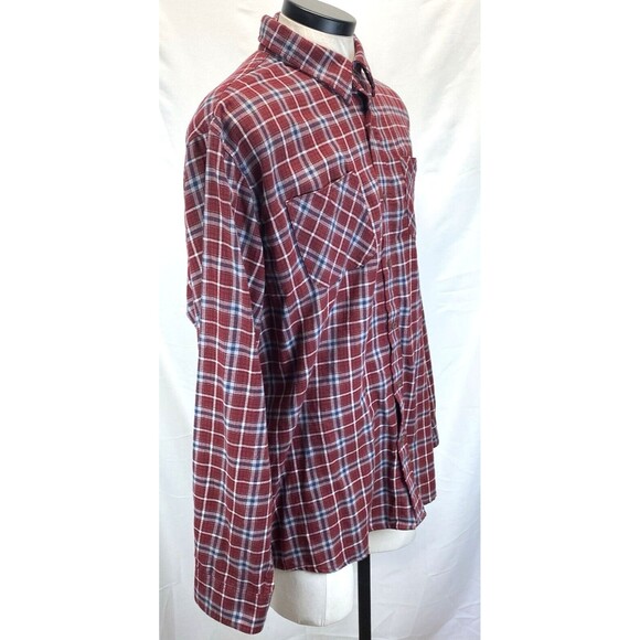 Blue Ridge Men's XLT 18.5-37 Cotton Soft Flannel Shirt Tartan Plaid Grunge Punk - Picture 6 of 11